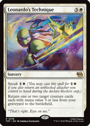 Leonardo's Technique (TMT-018) - Teenage Mutant Ninja Turtles Foil