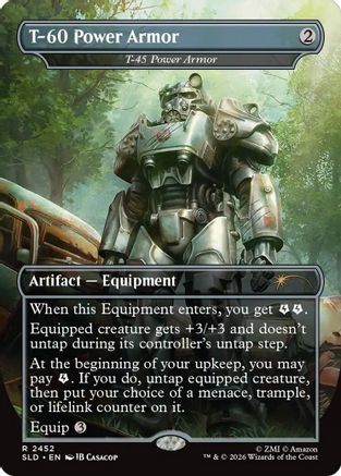 T-60 Power Armor - T-45 Power Armor (SLD-2452) - Secret Lair Drop Series