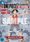 Monkey.D.Luffy (055) (College Basketball US Voyage) (P-055) - One Piece Promotion Cards Foil