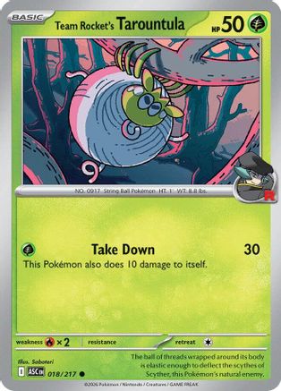 Team Rocket's Tarountula 018 - ME Ascended Heroes