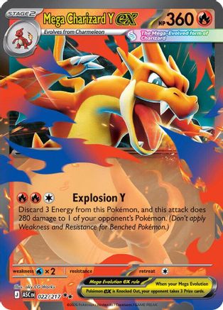 Mega Charizard Y ex 022/217 - ME Ascended Heroes Holofoil