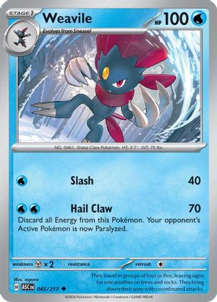 Weavile 045/217 - ME Ascended Heroes