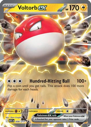 Voltorb ex 058 - ME Ascended Heroes Holofoil