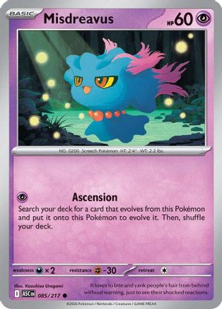 Misdreavus 085/217 - ME Ascended Heroes