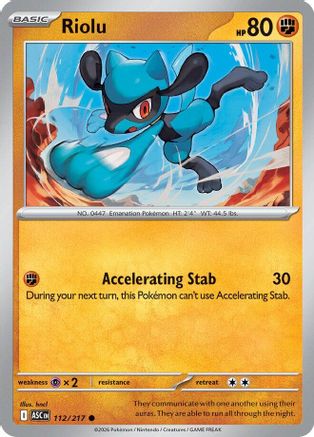 Riolu 112 - ME Ascended Heroes