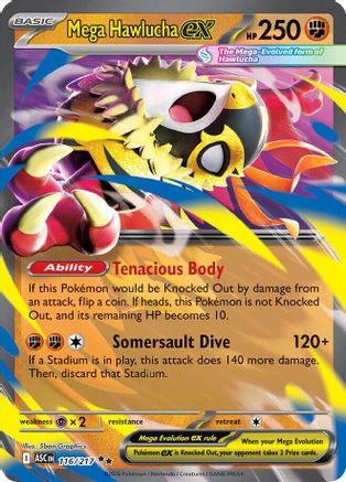 Mega Hawlucha ex 116/217 - ME Ascended Heroes Holofoil