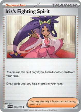 Iris's Fighting Spirit 190/217 - ME Ascended Heroes Reverse Holofoil
