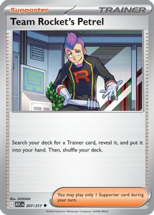 Team Rocket's Petrel 207 - ME Ascended Heroes