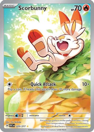 Scorbunny 225/217 - ME Ascended Heroes Holofoil