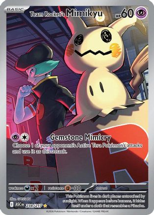 Team Rocket's Mimikyu 238/217 - ME Ascended Heroes Holofoil