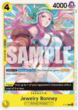 Jewelry Bonney (Heroines Battle Pack) (P-113) - One Piece Promotion Cards
