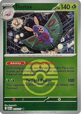 Dustox (Love Ball) 015/217 - ME Ascended Heroes Reverse Holofoil