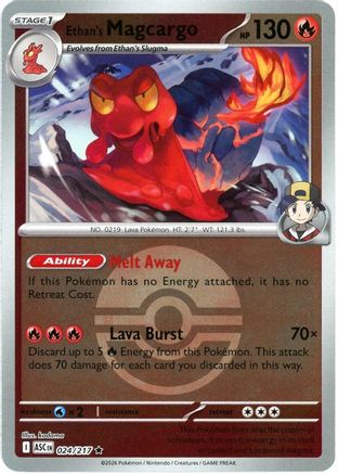 Ethan's Magcargo (Poke Ball) 024/217 - ME Ascended Heroes Reverse Holofoil
