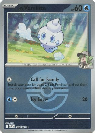 N's Vanillite (Poke Ball) 049 - ME Ascended Heroes Reverse Holofoil