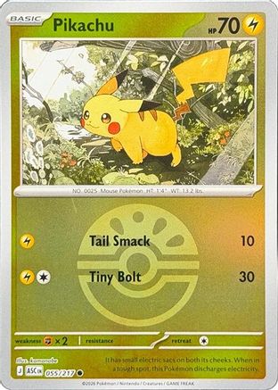 Pikachu (Friend Ball) 055 - ME Ascended Heroes Reverse Holofoil