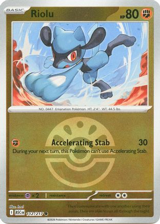 Riolu (Friend Ball) 112 - ME Ascended Heroes Reverse Holofoil