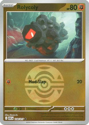 Rolycoly (Dusk Ball) 118 - ME Ascended Heroes Reverse Holofoil