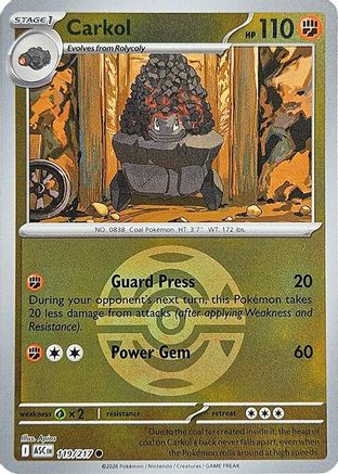 Carkol (Dusk Ball) 119 - ME Ascended Heroes Reverse Holofoil