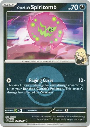 Cynthia's Spiritomb (Poke Ball) 133/217 - ME Ascended Heroes Reverse Holofoil