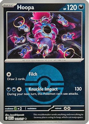 Hoopa (Poke Ball) 141 - ME Ascended Heroes Reverse Holofoil