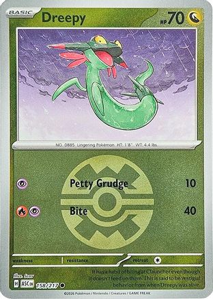 Dreepy (Quick Ball) 158/217 - ME Ascended Heroes Reverse Holofoil
