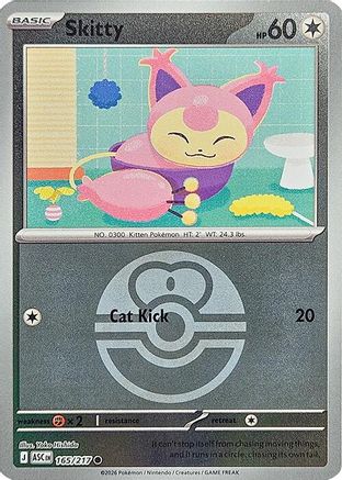 Skitty (Love Ball) 165 - ME Ascended Heroes Reverse Holofoil