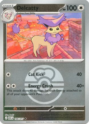 Delcatty (Love Ball) 166 - ME Ascended Heroes Reverse Holofoil