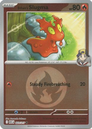 Ethan's Slugma (Energy Symbol Pattern) 023 - ME Ascended Heroes Reverse Holofoil
