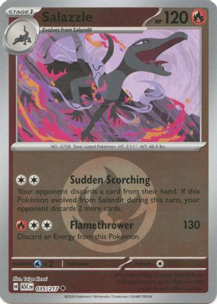Salazzle (Energy Symbol Pattern) 035/217 - ME Ascended Heroes Reverse Holofoil