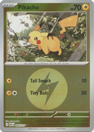 Pikachu (Energy Symbol Pattern) 055 - ME Ascended Heroes Reverse Holofoil