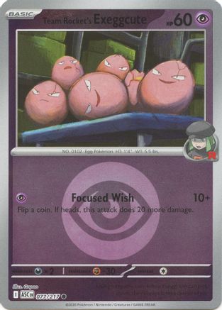 Team Rocket's exeggcute (Energy Symbol Pattern) 077 - ME Ascended Heroes Reverse Holofoil