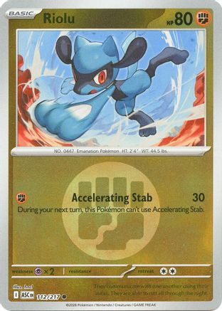 Riolu (Energy Symbol Pattern) 112 - ME Ascended Heroes Reverse Holofoil