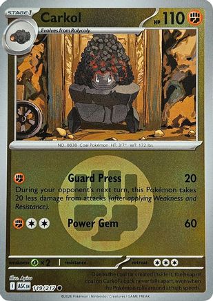 Carkol (Energy Symbol Pattern) 119 - ME Ascended Heroes Reverse Holofoil