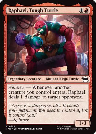 Raphael, Tough Turtle (TMT-104) - Teenage Mutant Ninja Turtles Foil