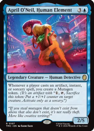 April O'Neil, Human Element (TMC-107) - Commander: Teenage Mutant Ninja Turtles Foil