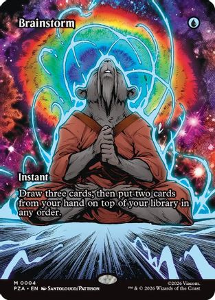 Brainstorm (Borderless) (PZA-004) - Teenage Mutant Ninja Turtles Eternal-Legal Foil