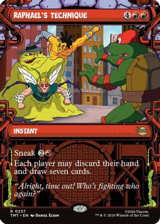 Raphael's Technique (Showcase) (TMT-237) - Teenage Mutant Ninja Turtles Foil