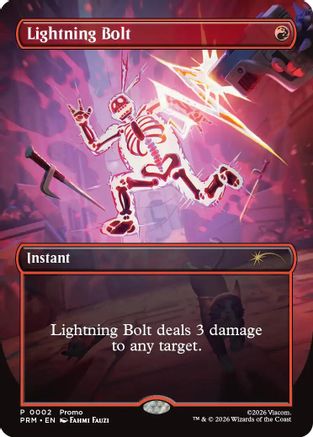 Lightning Bolt (Borderless) (UMP-002) - Unique and Miscellaneous Promos