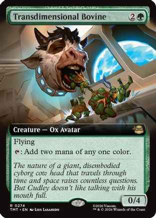 Transdimensional Bovine (Extended Art) (TMT-274) - Teenage Mutant Ninja Turtles Foil