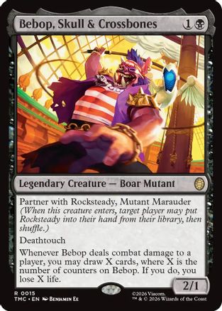 Bebop, Skull & Crossbones (TMC-015) - Commander: Teenage Mutant Ninja Turtles Foil