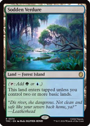 Sodden Verdure (TMC-074) - Commander: Teenage Mutant Ninja Turtles Foil