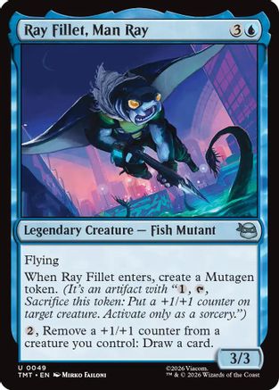 Ray Fillet, Man Ray (TMT-049) - Teenage Mutant Ninja Turtles Foil
