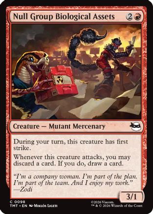 Null Group Biological Assets (TMT-098) - Teenage Mutant Ninja Turtles