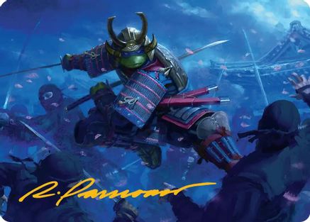 Leonardo, Sewer Samurai Art Card (1/54) (ASTMT-001) - Art Series: Teenage Mutant Ninja Turtles