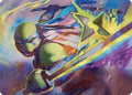 Leonardo's Technique Art Card (Gold-Stamped Signature) (ASTMT-002) - Art Series: Teenage Mutant Ninja Turtles