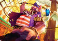 Bebop, Skull & Crossbones Art Card (Gold-Stamped Signature) (ASTMT-042) - Art Series: Teenage Mutant Ninja Turtles