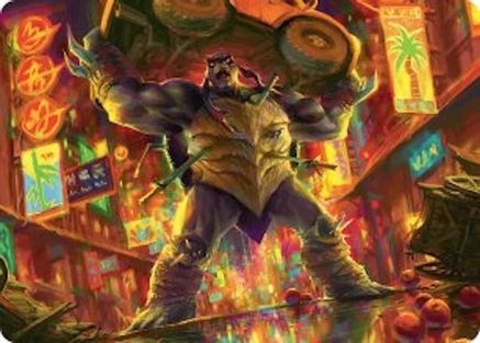 Slash, Reptile Rampager Art Card (Gold-Stamped Signature) (ASTMT-010) - Art Series: Teenage Mutant Ninja Turtles