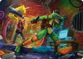 Michelangelo, Game Master Art Card (Gold-Stamped Signature) (ASTMT-013) - Art Series: Teenage Mutant Ninja Turtles