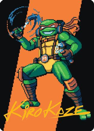 Michelangelo, the Heart Art Card (Gold-Stamped Signature) (ASTMT-035) - Art Series: Teenage Mutant Ninja Turtles