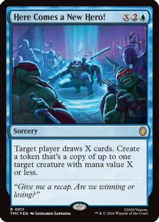 Here Comes a New Hero! (Surge Foil) (TMC-011) - Commander: Teenage Mutant Ninja Turtles Foil